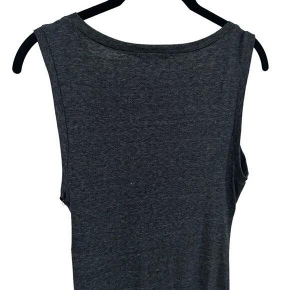 NEW Leith Ruched Bodycon Crossover Tank Dress in Charcoal Summer Comfort Size M - Picture 6 of 11